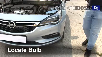 2018 Opel Astra CDTI 1.6L 4 Cyl. Turbo Diesel Éclairage Feu de jour (remplacer l'ampoule)